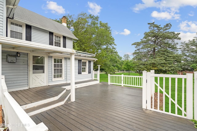 105 Cedar Grove Rd, Toms River, NJ 08753 - deck with a lawn