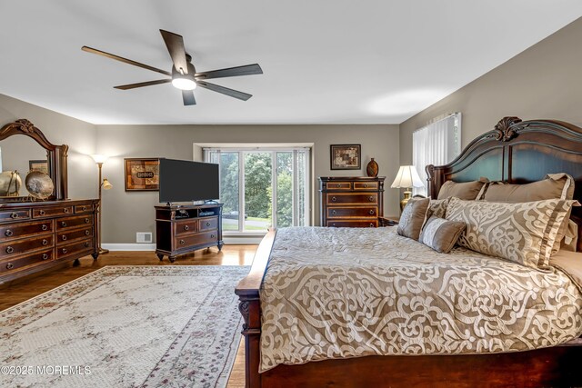10 Cheryl Ln, Millstone, NJ 08510 - bedroom featuring wood finished floors and a ceiling fan