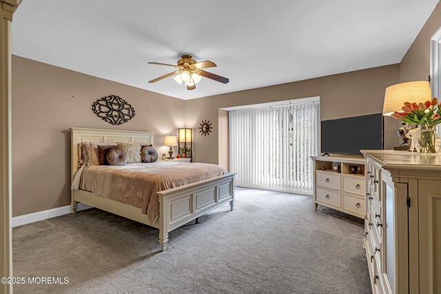 10 Cheryl Ln, Millstone, NJ 08510 - bedroom with carpet, a ceiling fan, and access to exterior