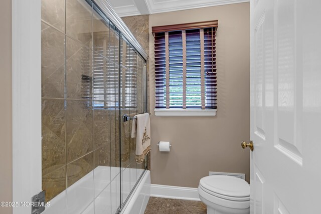 10 Cheryl Ln, Millstone, NJ 08510 - full bathroom with bath / shower combo with glass door and tile patterned flooring