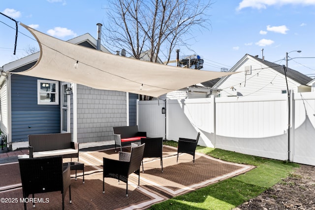 20 Highland Ave, Keansburg, NJ 07734 - view of patio with an outdoor living space