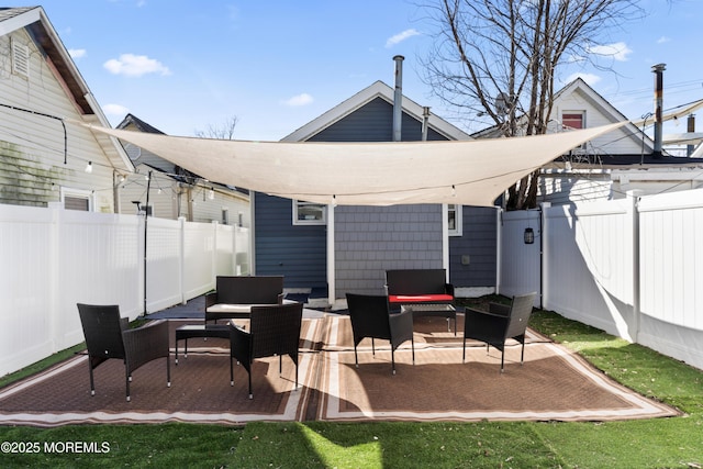 20 Highland Ave, Keansburg, NJ 07734 - view of patio with an outdoor living space