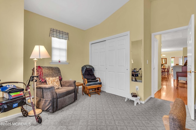 143 Sylvan Lake Blvd, Bayville, NJ 08721 - living area featuring carpet and baseboards