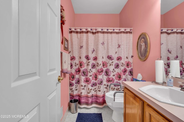 143 Sylvan Lake Blvd, Bayville, NJ 08721 - full bath with vanity and a shower with curtain