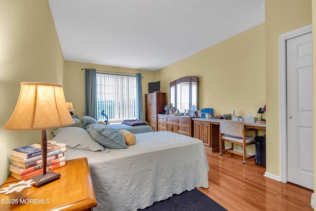 143 Sylvan Lake Blvd, Bayville, NJ 08721 - bedroom featuring light wood-style floors and an office area