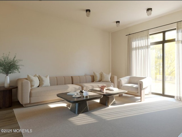 889 Red Oaks Dr, Elberon, NJ 07740 - living area featuring wood finished floors