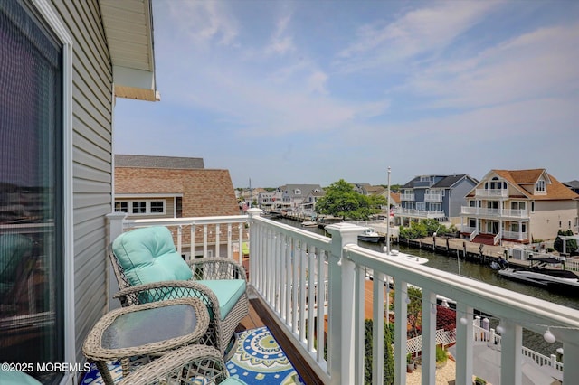 728 Drum Point Rd, Brick, NJ 08723 - balcony with a water view and a residential view