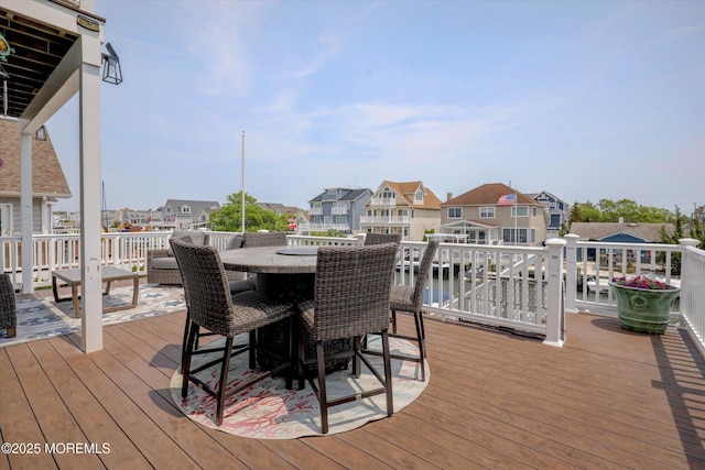 728 Drum Point Rd, Brick, NJ 08723 - deck featuring a residential view and outdoor dining space