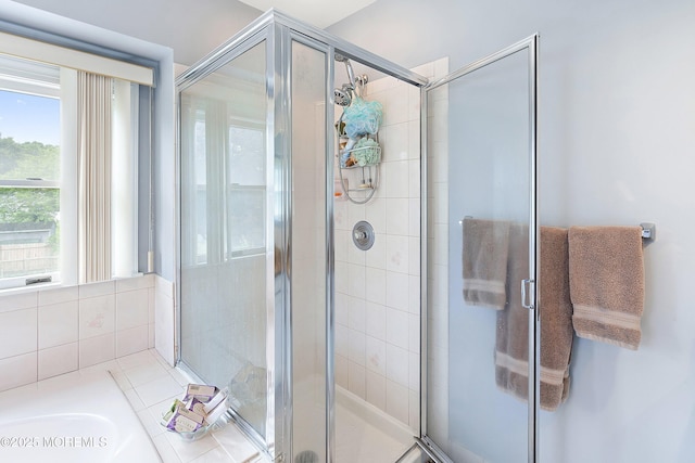 14 Tuscan Dr, Freehold, NJ 07728 - full bathroom with a stall shower and a tub