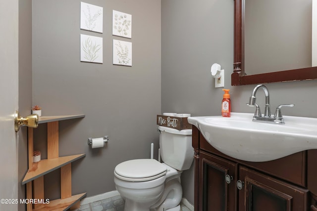 1184 Rachel Ct, Brick, NJ 08724 - bathroom featuring vanity, toilet, and baseboards