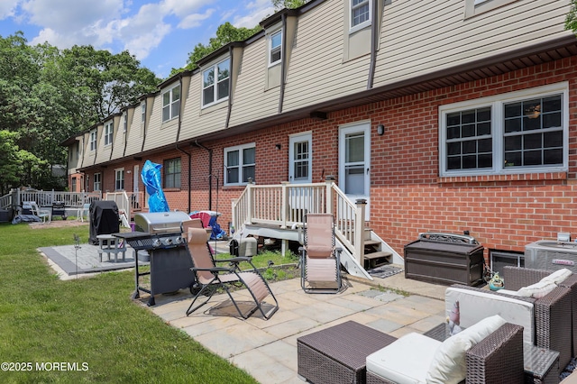 1184 Rachel Ct, Brick, NJ 08724 - view of patio featuring a grill