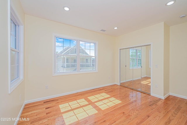 147 Old Bridge Tpke, East Brunswick, NJ 08816 - unfurnished room featuring light wood-type flooring, baseboards, and recessed lighting