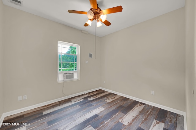 2 Sefel Ave, Cream Ridge, NJ 08514 - spare room featuring dark wood finished floors, baseboards, and a ceiling fan