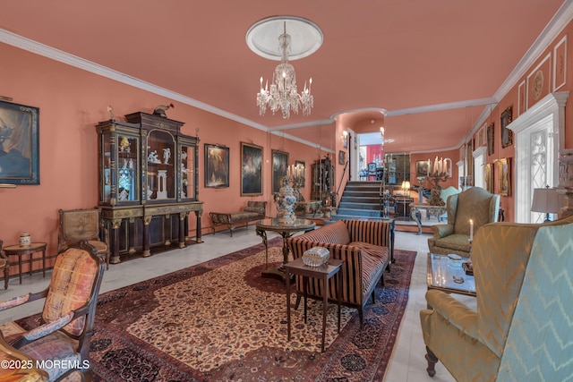 310 Cooper Rd Unit C, Red Bank, NJ 07701 - building lobby with crown molding and stairway