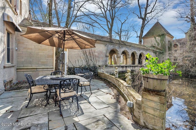 310 Cooper Rd Unit C, Red Bank, NJ 07701 - view of patio / terrace with outdoor dining area