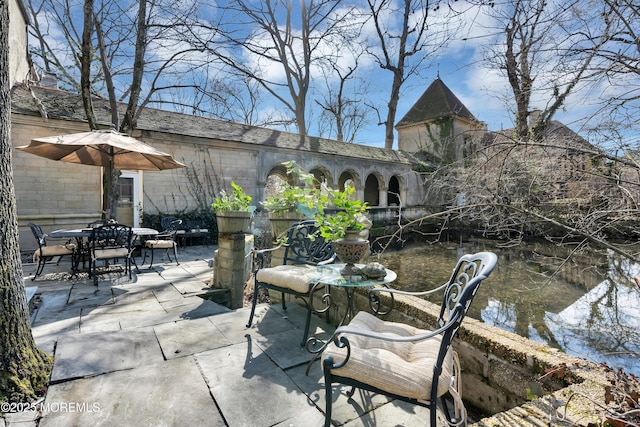 310 Cooper Rd Unit C, Red Bank, NJ 07701 - view of patio / terrace with outdoor dining space