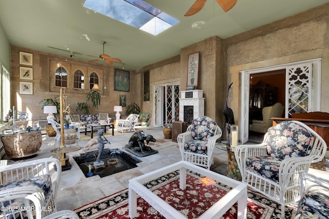 310 Cooper Rd Unit C, Red Bank, NJ 07701 - view of patio / terrace featuring a ceiling fan and an outdoor living space