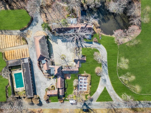 310 Cooper Rd Unit C, Red Bank, NJ 07701 - drone / aerial view of a pool area