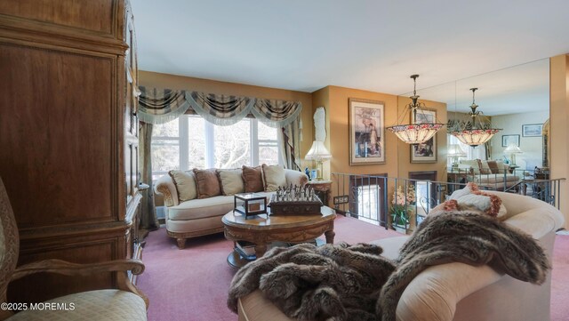 277 Grandview Ave, Piscataway Twp, NJ 08854 - living area with carpet flooring