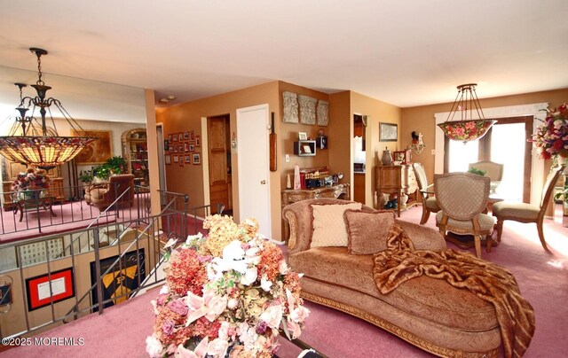 277 Grandview Ave, Piscataway Twp, NJ 08854 - living area with carpet