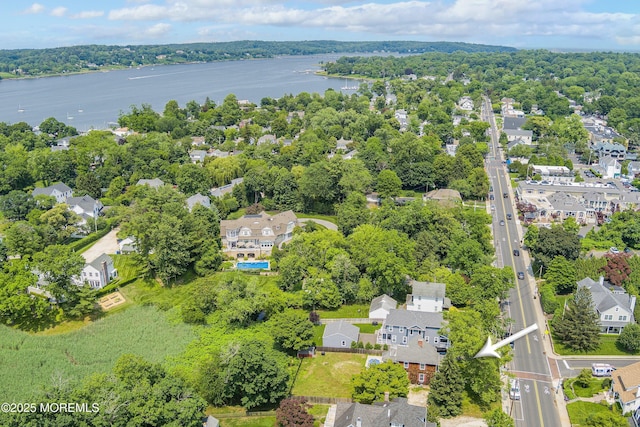 699 River Rd, Fair Haven, NJ 07704 - aerial view of residential area with a large body of water