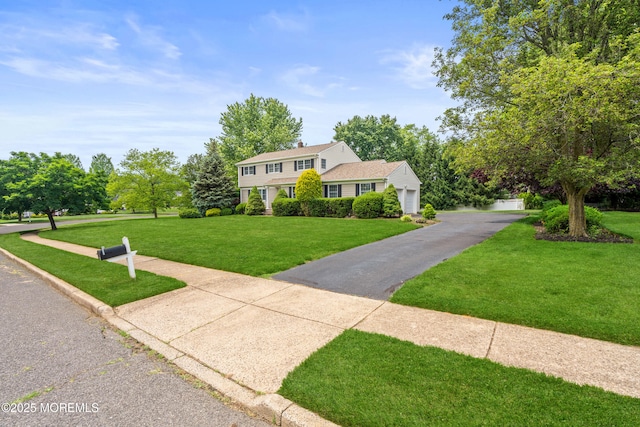 24 Sugar Maple Dr, Red Bank, NJ 07701 - view of front of property with a front yard and a garage