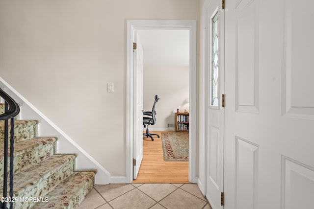 24 Sugar Maple Dr, Red Bank, NJ 07701 - entryway with light tile patterned floors and baseboards