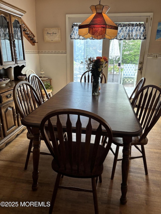 321 Green Tree Rd, Brick, NJ 08724 - dining room featuring wood finished floors