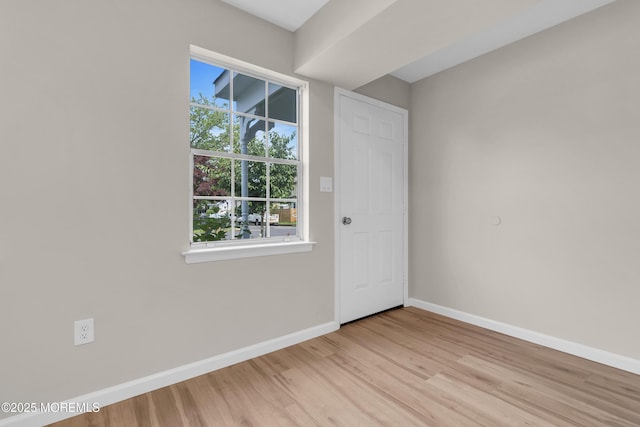 34-1 Green Grove Ave, Keyport, NJ 07735 - spare room featuring baseboards and light wood-style floors