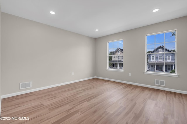 34-1 Green Grove Ave, Keyport, NJ 07735 - unfurnished room with light wood-style floors and recessed lighting