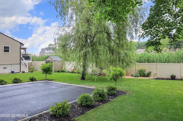 8 Clement Ln, Leonardo, NJ 07737 - view of yard with a shed and stairs