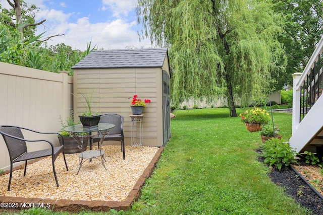 8 Clement Ln, Leonardo, NJ 07737 - fenced backyard with a storage shed