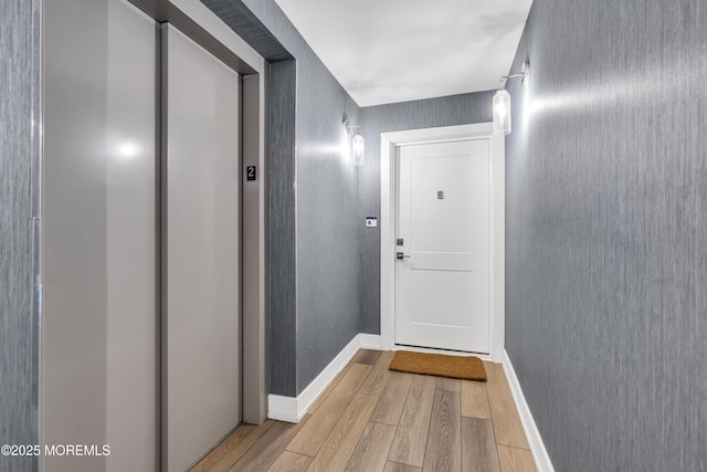 150 Ocean Ave Unit 6, Sea Bright, NJ 07760 - doorway with elevator and light wood-style floors