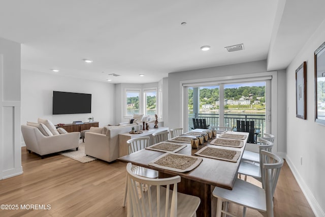 150 Ocean Ave Unit 6, Sea Bright, NJ 07760 - dining space with light wood finished floors and recessed lighting