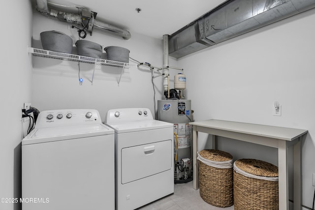 150 Ocean Ave Unit 6, Sea Bright, NJ 07760 - washroom with water heater and washing machine and clothes dryer