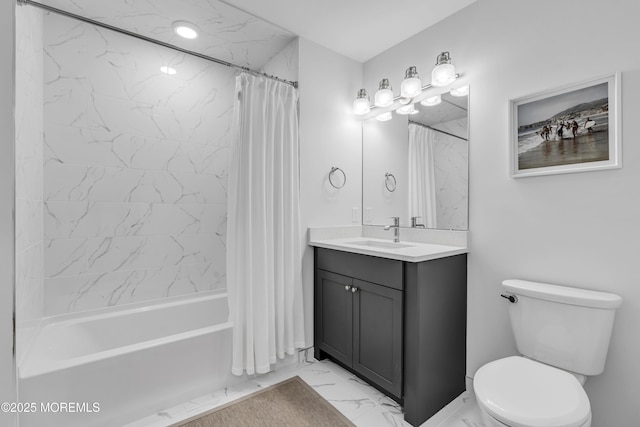 150 Ocean Ave Unit 6, Sea Bright, NJ 07760 - full bathroom with marble finish flooring, shower / bath combination with curtain, and vanity