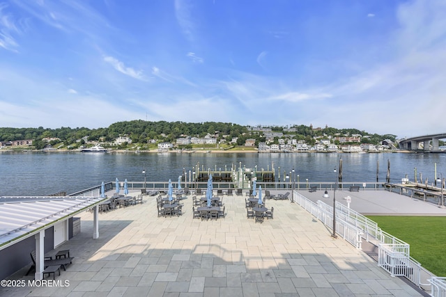 150 Ocean Ave Unit 6, Sea Bright, NJ 07760 - view of patio / terrace featuring a water view