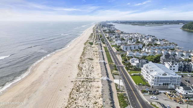 150 Ocean Ave Unit 6, Sea Bright, NJ 07760 - drone / aerial view of waterfront with a beach