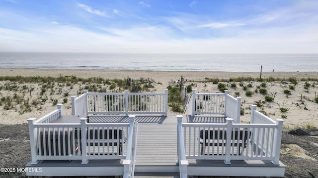 150 Ocean Ave Unit 6, Sea Bright, NJ 07760 - deck with view of water and beach