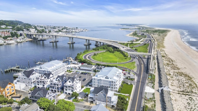 150 Ocean Ave Unit 6, Sea Bright, NJ 07760 - drone / aerial view of a notable bridge and a large body of water