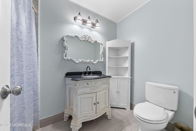 35 Lone Star Ln, Manalapan, NJ 07726 - full bathroom with toilet, vanity, and baseboards