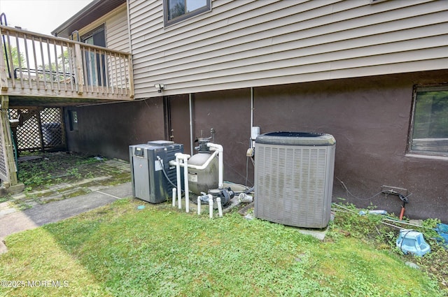19 Northwoods Rd, Ocean Twp, NJ 07712 - view of property exterior featuring a deck and stucco siding