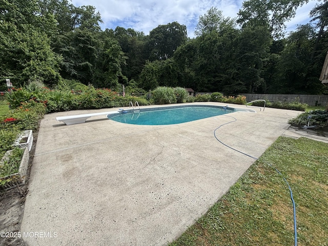 19 Northwoods Rd, Ocean Twp, NJ 07712 - view of pool featuring a patio and a diving board
