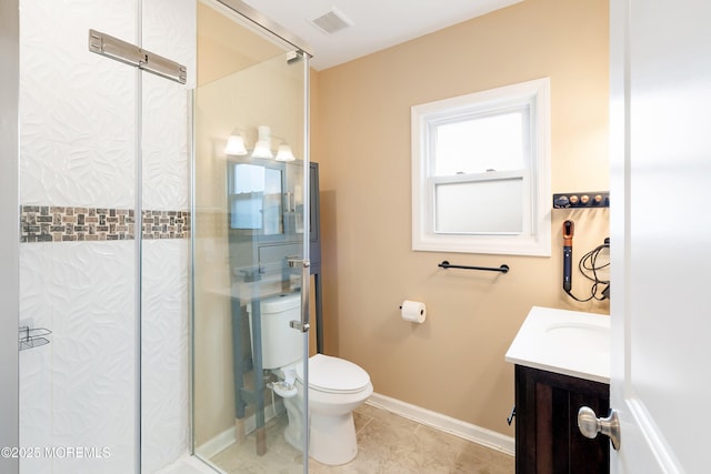 564 Marlboro Rd, Old Bridge, NJ 08857 - bathroom with vanity, a stall shower, and tile patterned flooring
