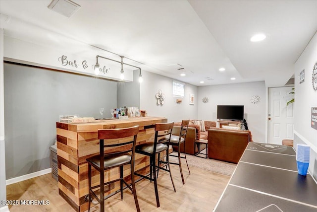 3 Kindling Way, Jackson, NJ 08527 - indoor dry bar featuring light wood finished floors and recessed lighting