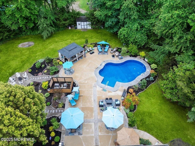 3 Kindling Way, Jackson, NJ 08527 - aerial view of a pool area