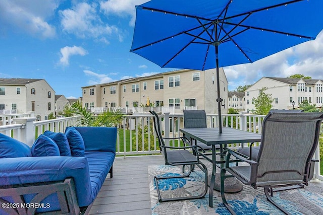 9 Olivia Dr, Tinton Falls, NJ 07712 - deck with a residential view and outdoor dining space