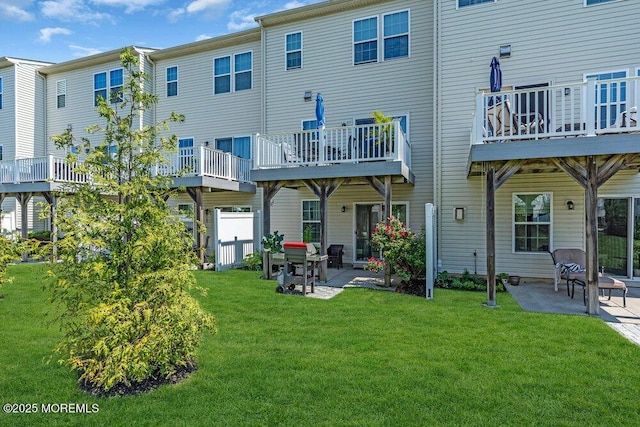 9 Olivia Dr, Tinton Falls, NJ 07712 - back of house with a patio area and a yard