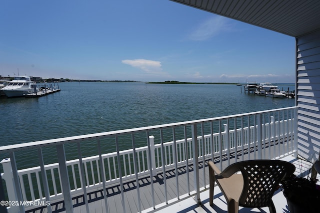 310 S W Ave Unit K1, Beach Haven, NJ 08008 - balcony featuring a water view