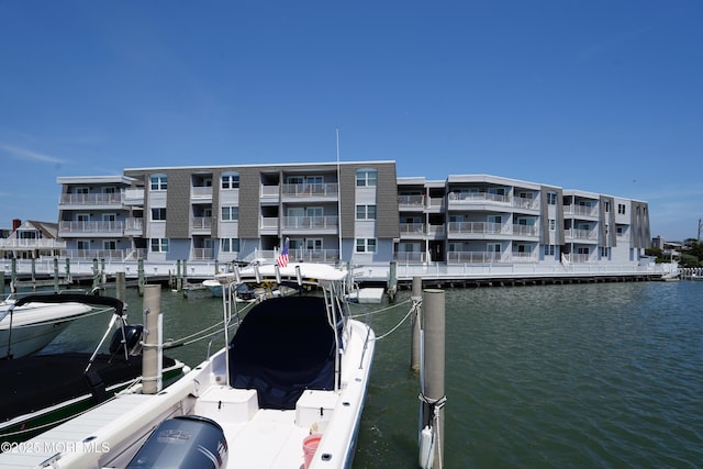 310 S W Ave Unit K1, Beach Haven, NJ 08008 - dock featuring a water view
